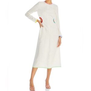 Rhode Thierry Linen Midi Dress